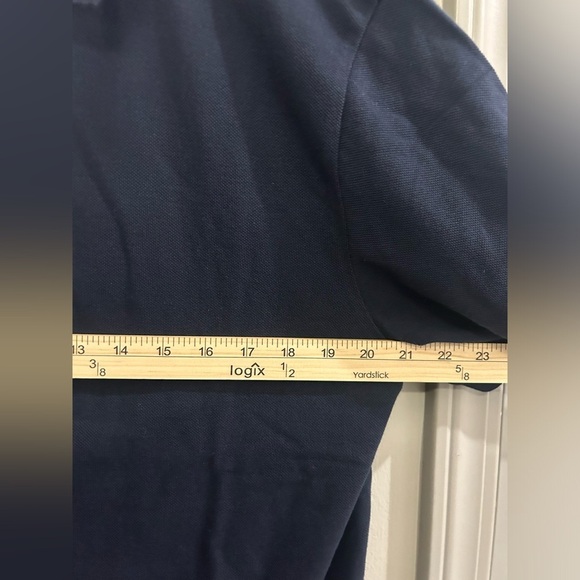 Old Navy Polo Shirt Short Sleeve Mens Large Tall Navy Blue Preppy Uniform - Picture 6 of 7